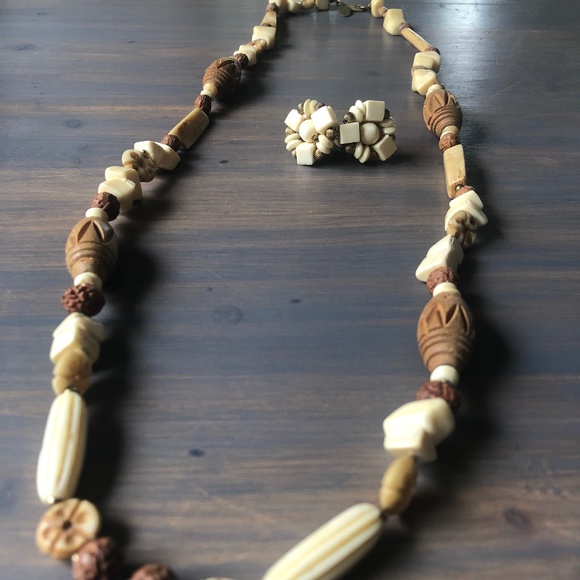 Miriam Haskell VintageNecklace+Earrings - Picture 2 of 6